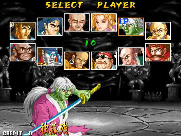 街机格斗游戏的基本角色