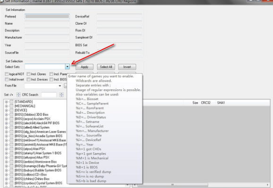 MAME用的游戏BIOS文件的速查列表