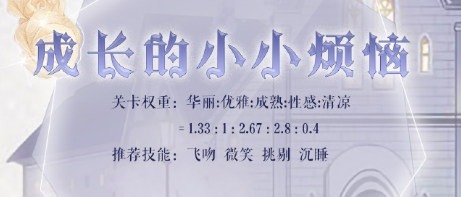 奇迹暖暖成长的小小烦恼搭配攻略