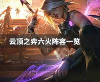 云顶之弈六火阵容最佳搭配推荐