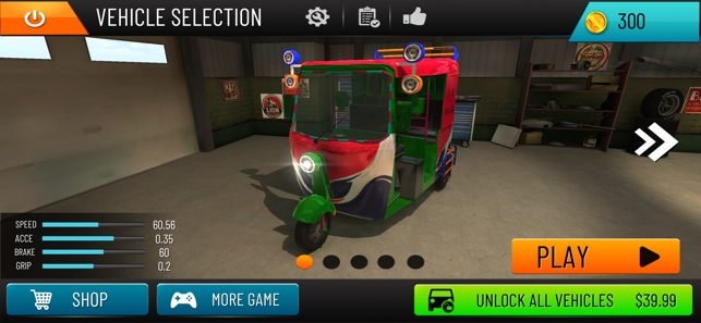 黄包车坡道特技竞速3D免费版