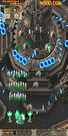 怒首领蜂大往生奖命道具1-UP,Rank与MAXMIUM