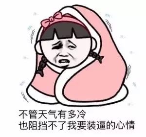 表示冬天很冷的表情包