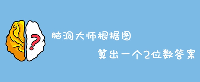 脑洞大师根据图算出一个2位数答案