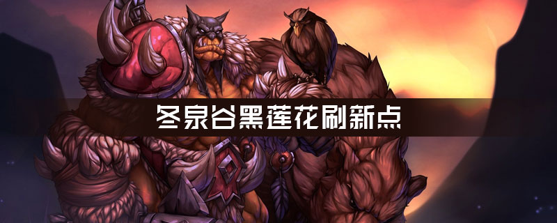 冬泉谷黑莲花刷新点