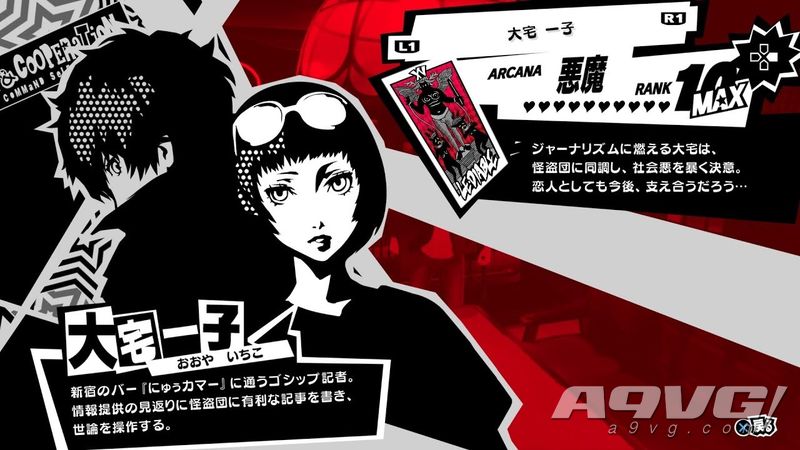 女神异闻录5皇家版恶魔Coop大宅一子对话好感度选项攻略