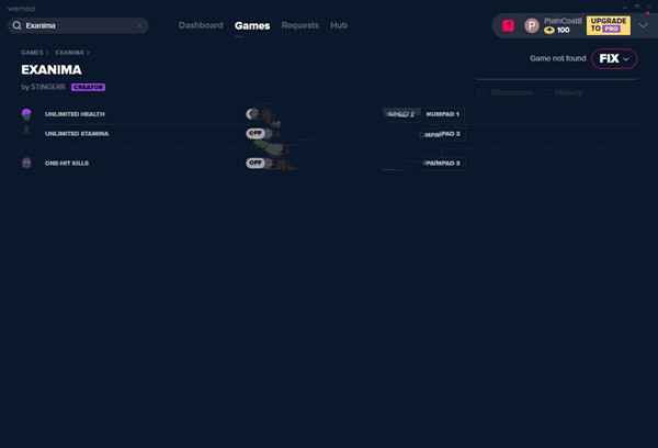 Exanima三项修改器 v0.8 MrAntiFun版