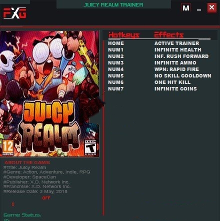 Juicy Realm七项修改器 v1.2.1 风灵月影版