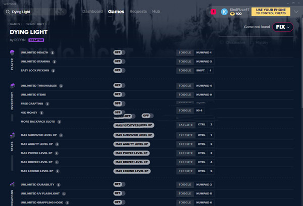 消逝的光芒三十五项修改器 v2020.02.21 MrAntiFun版