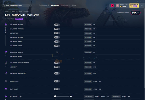 方舟：生存进化十七项修改器 v2020.02.17 MrAntiFun版