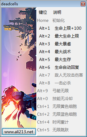 死亡细胞十四项修改器 v1.4 peizhaochen版