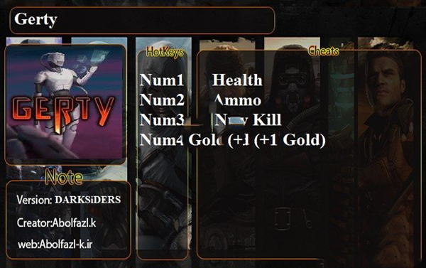 Gerty四项修改器截图