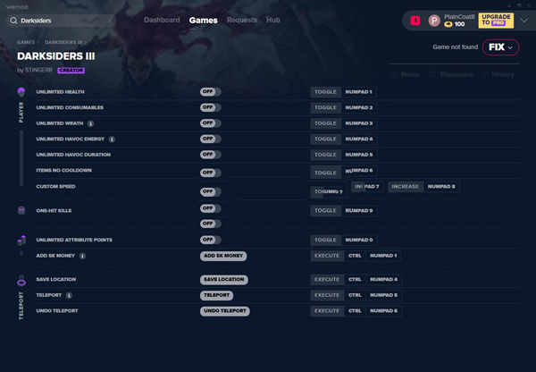 暗黑血统3十三项修改器Origin版 v2020.01.03 MrAntiFun版