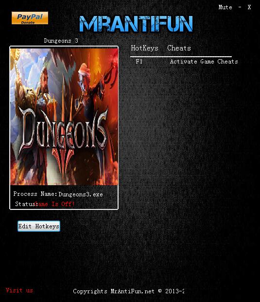 地下城3二十项修改器 v1.5.1 MrAntiFun版