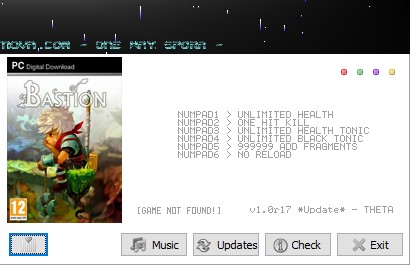 堡垒六项修改器 v1.17 THETA版