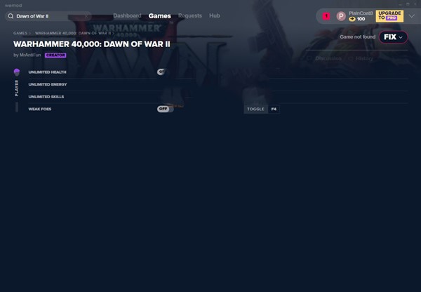 战锤40K：战争黎明2四项修改器 v2019.12.09 MrAntiFun版