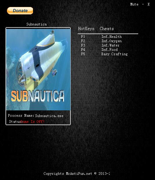 美丽水世界五项修改器 Build52328 MrAntiFun版