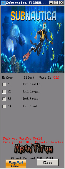 美丽水世界四项修改器 v1.0 MrAntiFun版