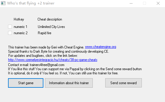 谁在飞两项修改器 v1.0 Geri版