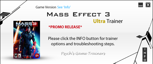 质量效应3三项修改器 v1.3 Psych版