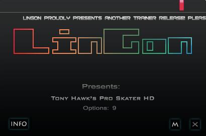 托尼霍克滑板HD九项修改器 v1.0 完整版
