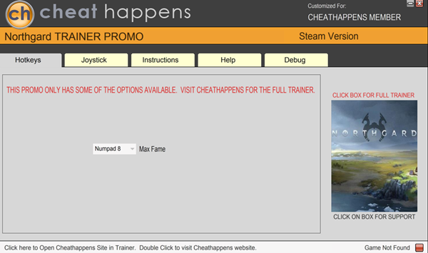北境之地八项修改器 v.0.1.388 CH版