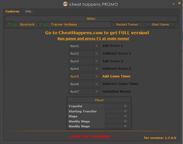 FIFA13匹配定时器修改器 v1.7 CH版