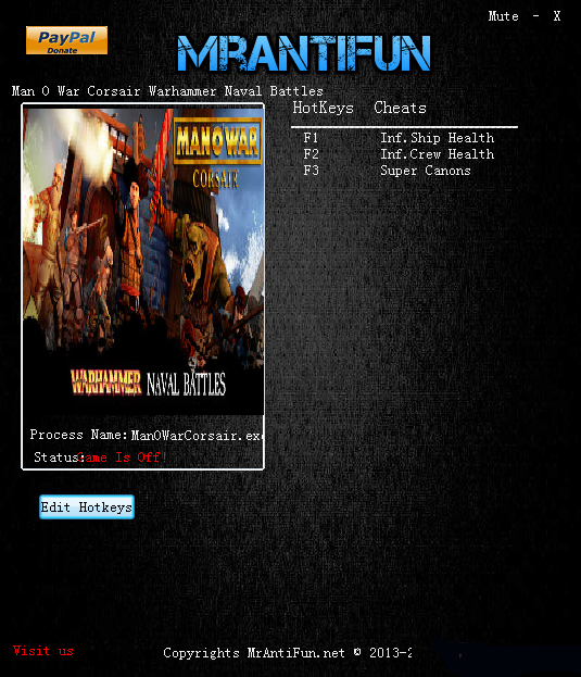 斗士海盗船三项修改器 v1.1.1 MrAntiFun版