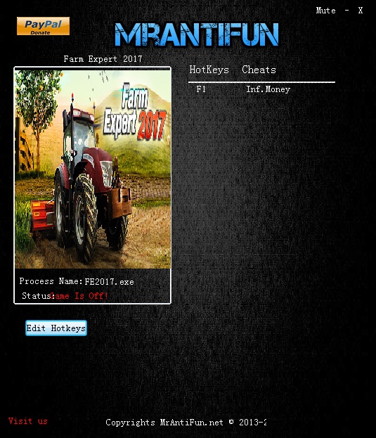 农场专家2017金钱修改器 v1.106 MrAntiFun版