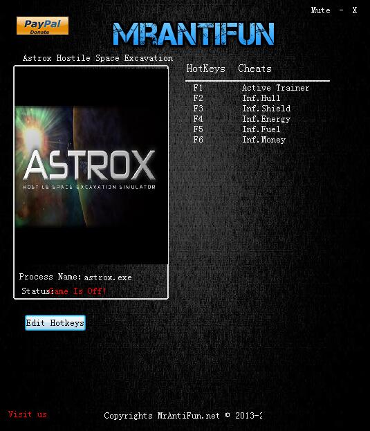 敌星采矿五项修改器 v1.0 MrAntiFun版