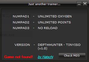 海底猎人三项属性修改器 v1.0 绿色版