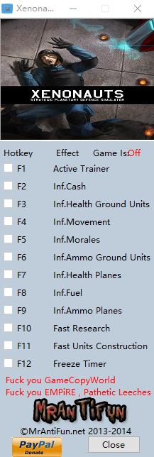 异种航员十一项修改器 v1.06 MrAntiFun版