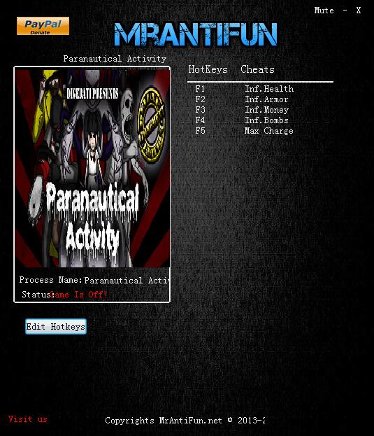 毁灭行动五项修改器 v1.0 MrAntiFun版