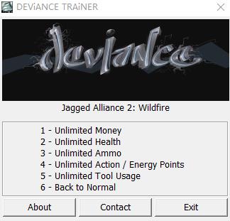 铁血联盟2：野火五项修改器 v1.0 deviance版