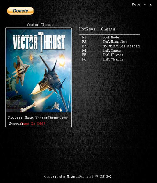 矢量推力六项修改器 v1.0 MrAntiFun版