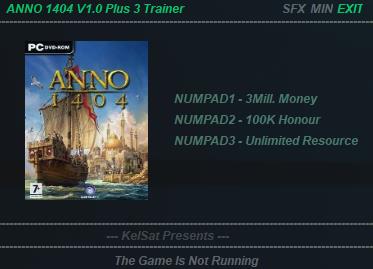 纪元1404三项修改器 v1.0 KelSat版