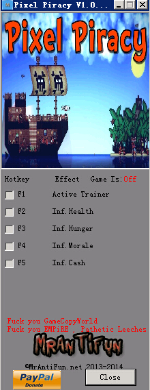 像素海盗四项修改器 v1.0.14 MrAntiFun版