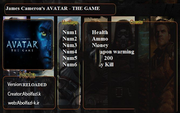 阿凡达六项修改器截图