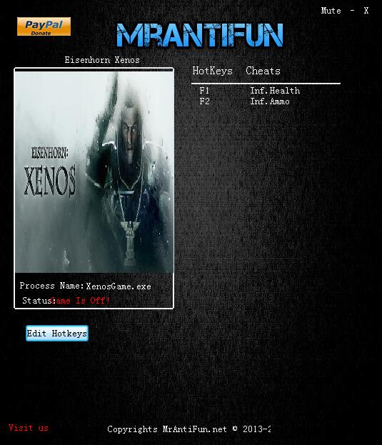 艾森霍恩异形审判官两项修改器 v1.0 MrAntiFun版