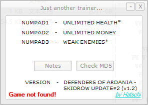 阿达尼亚的守护者三项修改器 v1.2 Hatschi版