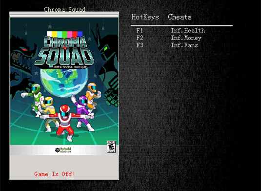 彩度战队v1.02三项修改器MrAntiFun版