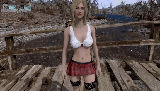 辐射4性感蕾丝内衣MOD 绿色免费版