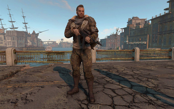 辐射4原版服装迷彩配色MOD 绿色版