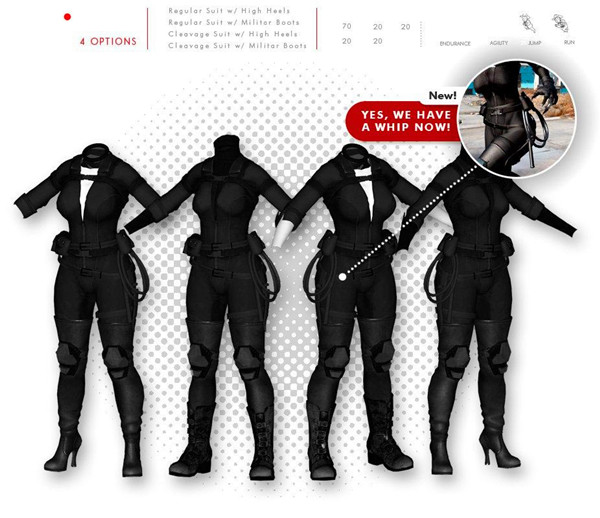 辐射4性感猫女套装MOD 绿色版