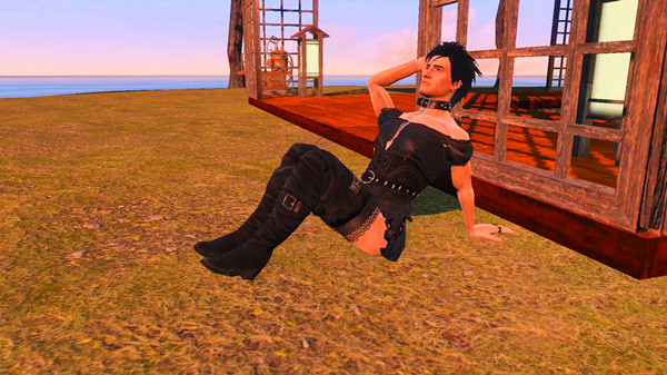 辐射4叶奈法的男性女装裙子MOD 绿色版