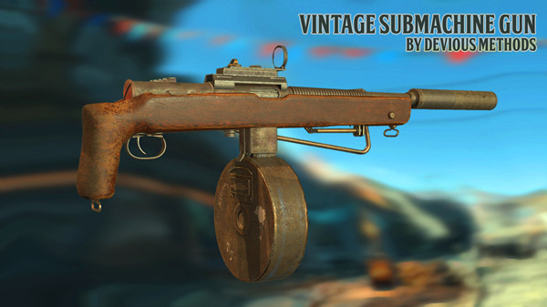 辐射4老式冲锋枪MOD 绿色版