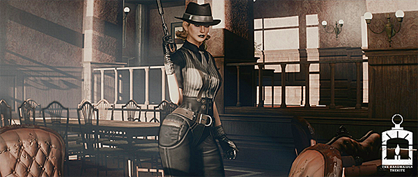 辐射4西部风背带女侍应特务服套装包MOD 绿色版