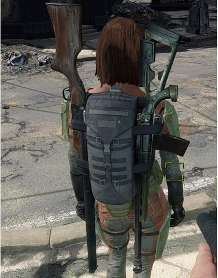 辐射4带各种武器的背包MOD 绿色版