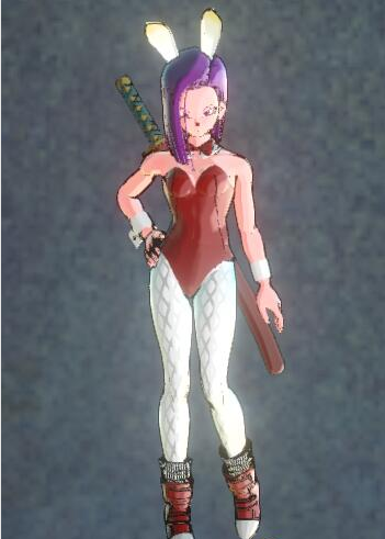 龙珠：超宇宙2可自定义兔女郎服装MOD 绿色版