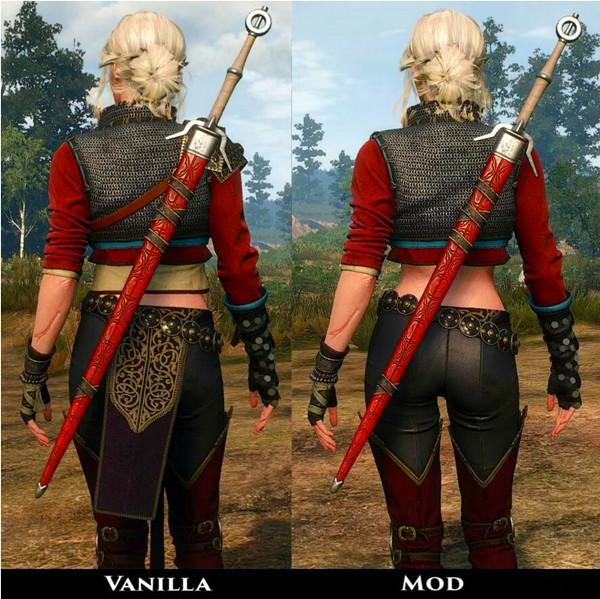 巫师3：狂猎希里服装更加干练MOD 绿色版